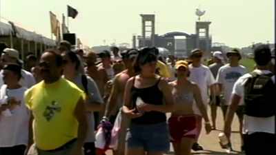 Outlook for a shower, not good. - Woodstock 99: Peace Love and Rage