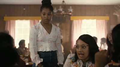 -Outside for a little.
-So, did Nancy find out? - The Deuce