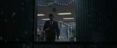 Outside, the snow
was still falling. - Corner Office