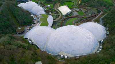 Over a million people
visit the Eden Project each year - Europe From Above