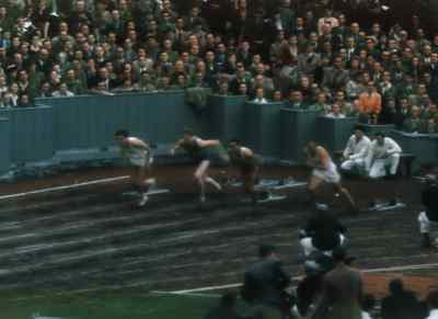 Over to Bill Stern. - XIVth Olympiad: The Glory of Sport