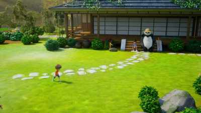 -Over here! [chuckles] Good girl! -[Yuko barks] - Stillwater