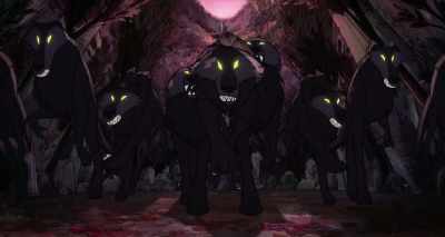 -Over here. Come on.
-Steady, steady. Move along. - Wolfwalkers
