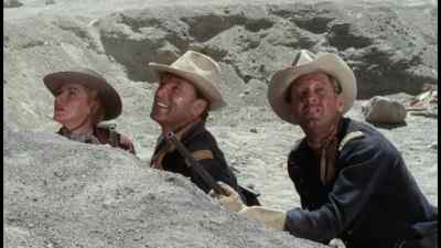 Over and left, like artillery. - Escape from Fort Bravo