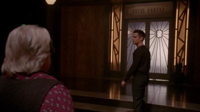 (over radio):
♪ When you're alone ♪ - American Horror Story