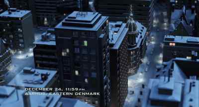 [OVER SPEAKERS]
♪ Santa Claus is comin' to town ♪ - Arthur Christmas