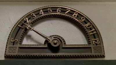 Over the elevator doors,
there were these brass numbers, - The Janes