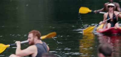 Over there they got it.
The chick paddles best. - The Shiny Shrimps