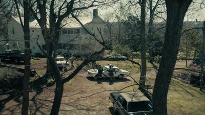 Over there,
'other side of the tree line. - True Detective