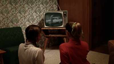 [overlapping ad announcers]
A new Dodge... Camel... - Wise Guy: David Chase and The Sopranos