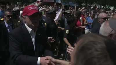 [overlapping shouts] - The Accidental President