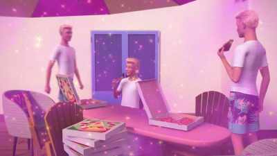 [overlapping voices talking
with mouths full] - Barbie: A Touch of Magic