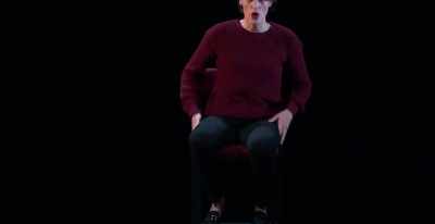 Oversized jacket. Meaty face.
Looks me up and down. - Great British Theatre