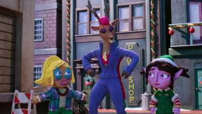 -Ow!
-(grunting) - Santa Inc.