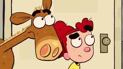 Ow, it hurts!
Here, chickie! Ow! - It's Pony