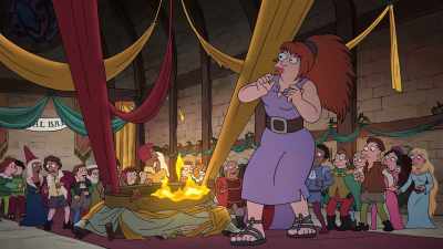 -Ow! Seriously?
-[guests exclaiming] - Disenchantment