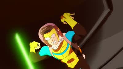 Ow! Shit! Ow! Ow! Come on, guys! - Invincible