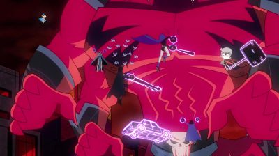Ow! That hurts a little. - Teen Titans Go! Vs  Teen Titans