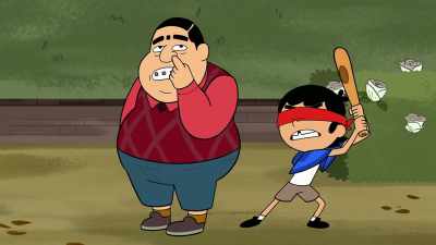 Ow! Vic! I'm not the piñata. - Victor and Valentino