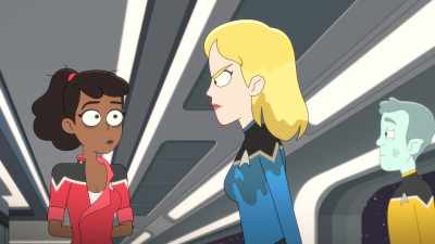 Ow! What the?
Did you just pull my hair? - Star Trek: Lower Decks