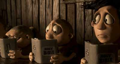 Owen forces me
to read the Bible, - Memoir of a Snail