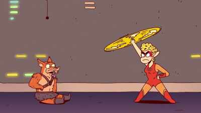 -Owie! She took my stick.
-It's a bo staff. - ThunderCats Roar