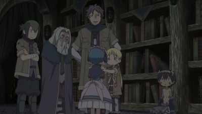 Ozen told us to stay hidden
while the two kiddies are here. - Made in Abyss: Journey's Dawn