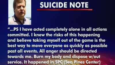 "P.S. I HAVE ACTED COMPLETELY
ALONE IN ALL ACTIONS COMMITTED. - Hometown Homicide