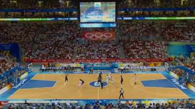 [PA announcer speaking indistinctly] - The Redeem Team