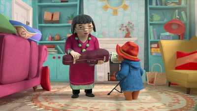 Paddington, here is your violin and bow. - The Adventures of Paddington