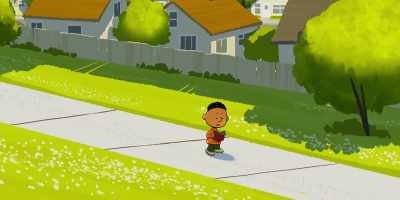 Page 14.
"To make friends, don't forget to smile. - Snoopy Presents: Welcome Home, Franklin