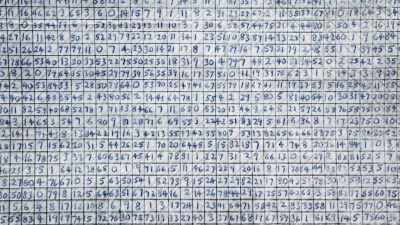 Pages and pages of numbers - Unabomber: In His Own Words
