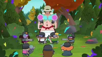 -Paint at will!
-Sorry, I'm on paint probation. - The Epic Tales of Captain Underpants