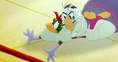 -Panchito: Woo-hoo!
-(grunts) - Legend of the Three Caballeros