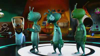[panicked garbling] - Alien TV