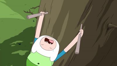 [ PANTING ]
[ CRACK! ] - Adventure Time