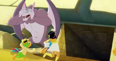 -(panting)
-(gasping) - Legend of the Three Caballeros