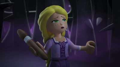 [panting]
I shouldn't have stopped to paint. - LEGO Disney Princess: The Castle Quest