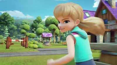 [PANTING]
I'm looking in the distance, - LEGO Friends: Girls on a Mission