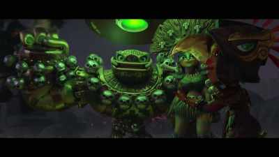 Papa, this is Cipactli and Cabrakan. - Maya and the Three