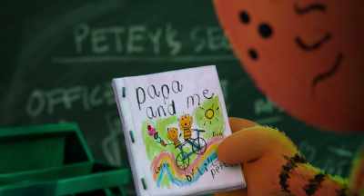 "Papa and Me" by Li'l Petey. - Dog Man