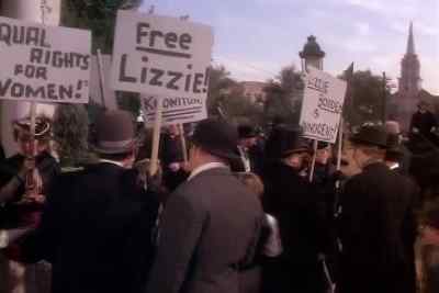 [Parade music playing] - The Legend of Lizzie Borden