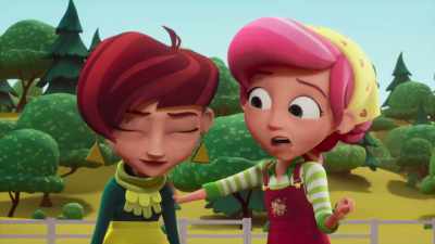 Pareces tensa. Estás tensa?
É a cidade? Queres voltar para casa? - Strawberry Shortcake's Summer Vacation