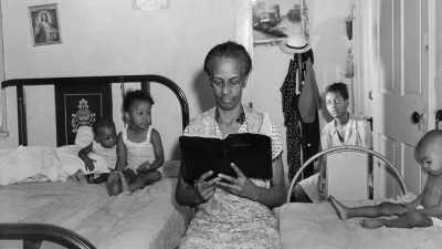  Parks continues
to photograph Ella Watson. - A Choice of Weapons: Inspired by Gordon Parks