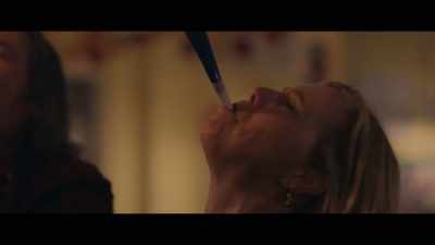 - [Party blowers blaring]
- [guests cheering] - Bridget Jones: Mad About the Boy