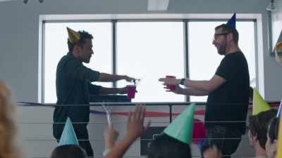 [party blowers sounding] - Appiness