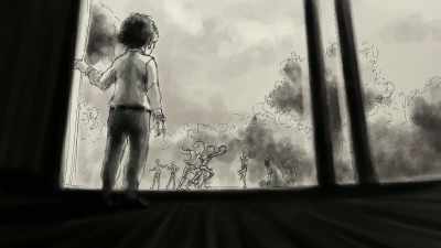Party ends, the kids leave, - Life, Animated
