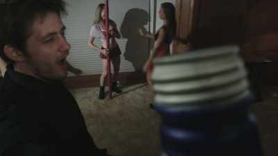 (party rock music)
(Bryan yelling) - Girls Guns and Blood