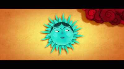 (Parvana) 'While the villagers
were dancing and singing - The Breadwinner