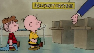 Passport please - Bon Voyage, Charlie Brown